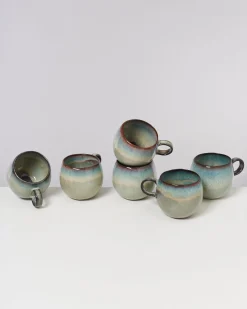 Hot Motel a Miio Madeira - Set Of 6 Mugs Big grünblau