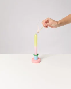 Outlet Motel a Miio X Isis-Maria Brisa Candleholder Pink Blue rosa blau