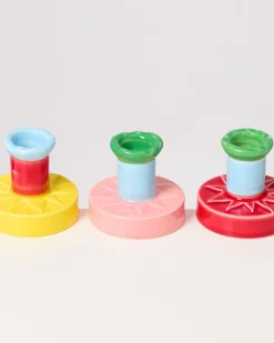 Outlet Motel a Miio X Isis-Maria Brisa Candleholder Pink Blue rosa blau