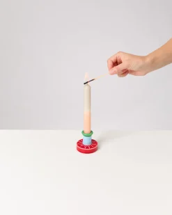 New Motel a Miio X Isis-Maria Brisa Candleholder Red Blue rot blau