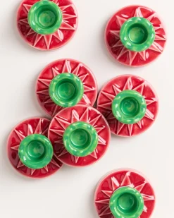 New Motel a Miio X Isis-Maria Brisa Candleholder Red Blue rot blau