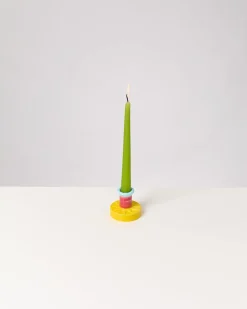 Outlet Motel a Miio X Isis-Maria Brisa Candleholder Yellow Red gelb rot