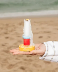 Outlet Motel a Miio X Isis-Maria Brisa Candleholder Yellow Red gelb rot