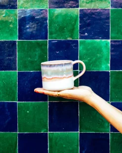 Clearance Motel a Miio Nódoa - Mug Dipped pink blue