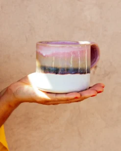 Sale Motel a Miio Nódoa - Mug Dipped pink green