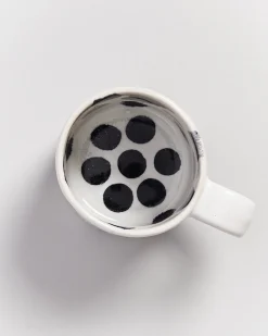 Outlet Motel a Miio Nódoa - Set Of 6 Mugs Black Dots schwarze Punkte