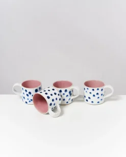 Online Motel a Miio Nódoa - Set Of 4 Mugs Pink With Dots rosa mit Punkten