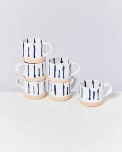 Online Motel a Miio Nódoa - Set Of 6 Mugs White Blue weiß blau