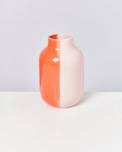 Online Motel a Miio Nuno Vase L - Half Coral Rose half coral rosé