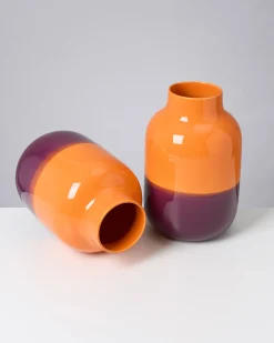 New Motel a Miio Nuno Vase L - orange darklilac