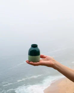 Clearance Motel a Miio Nuno Vase S darkgreen sage