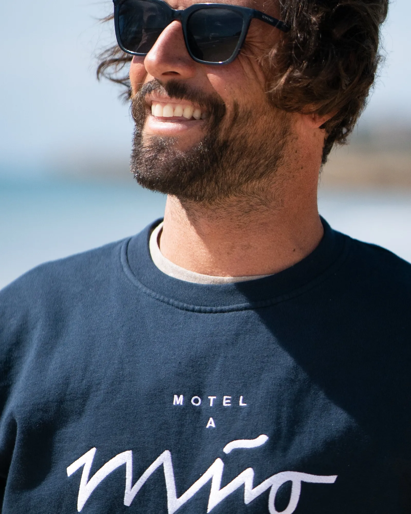 Outlet Motel a Miio Sweatshirt Men Navy White navy weiß