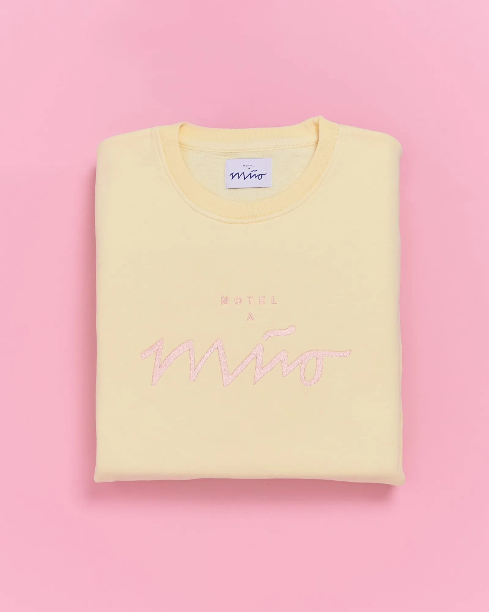 Clearance Motel a Miio Sweatshirt Men Rose Yellow gelb rosé