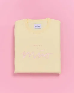 Clearance Motel a Miio Sweatshirt Men Rose Yellow gelb rosé