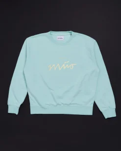 Discount Motel a Miio Sweatshirt Women Aqua Yellow mint gelb