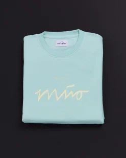 Discount Motel a Miio Sweatshirt Women Aqua Yellow mint gelb